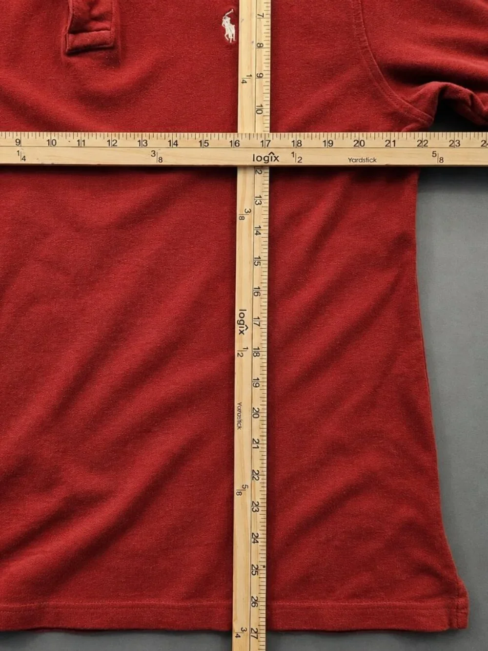 Vintage Polo by Ralph Lauren Made in USA Red Polo Shirt 2XL 90s USA Rare